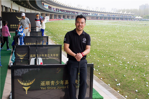 Young golfers enjoy the rub of the green