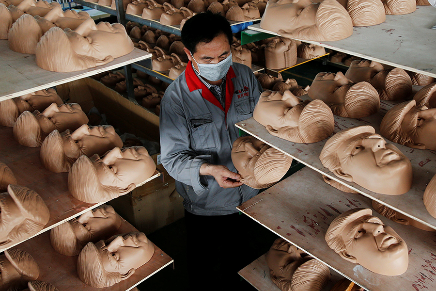 Chinese factory behind Hillary and Trump face masks