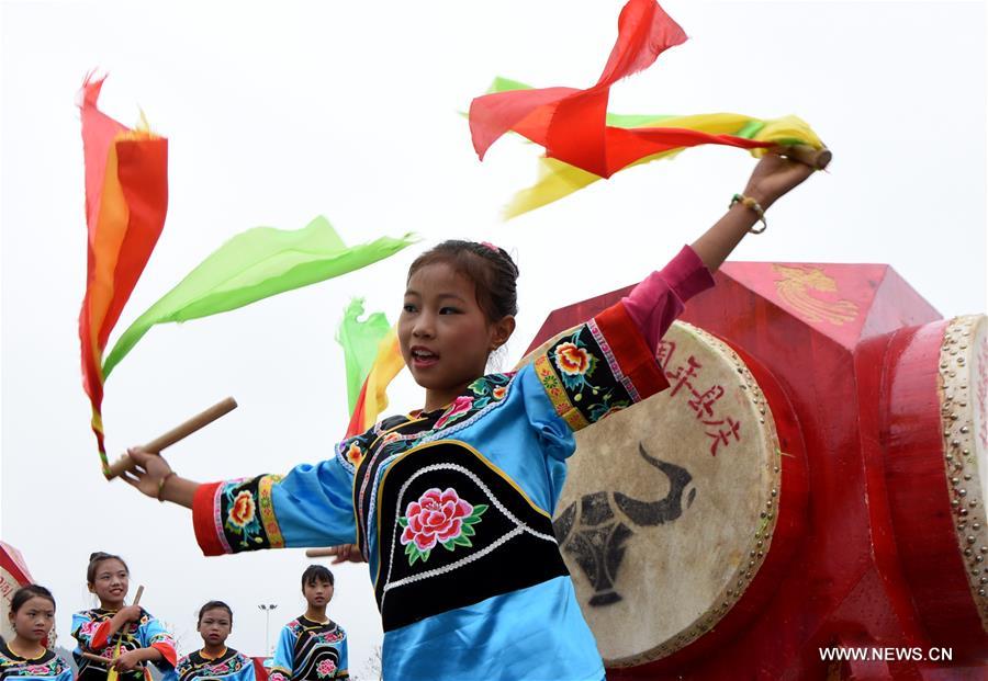 Miao ethnic people hold cultural tourism festival in SW China