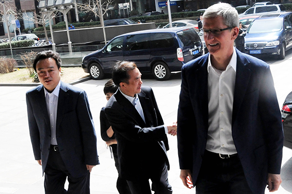 Tim Cook's ten visits to China