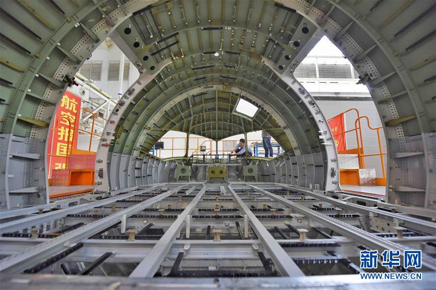 An inside look at the production line of C919's nose