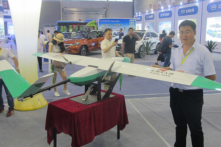 China-developed drones at Silk Road expo in Xi'an