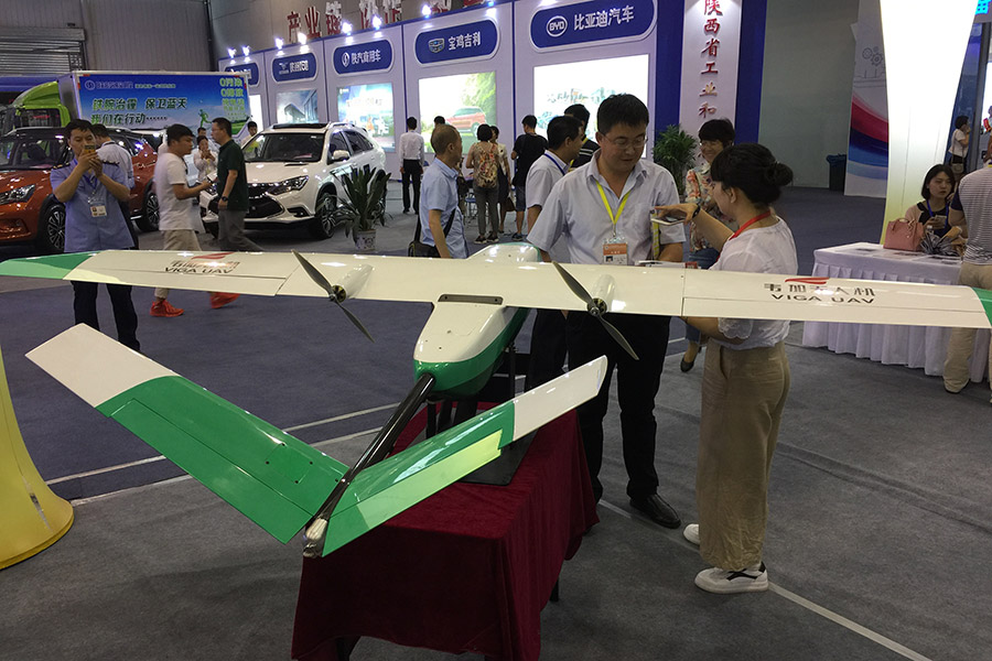 China-developed drones at Silk Road expo in Xi'an