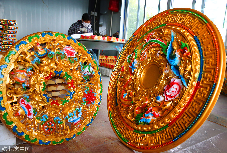 Jiangsu's annual output of Tibetan home decor hits $120m