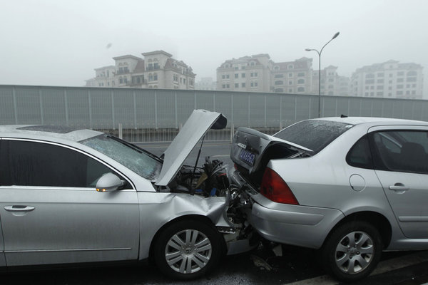 More than 100 cars in crashes in Beijing