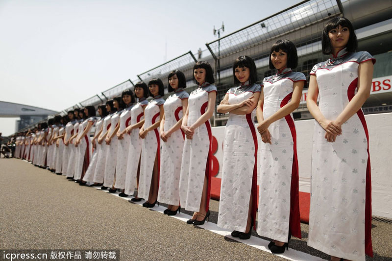 Chinese F1 models eye-catching at Shanghai Grand Prix