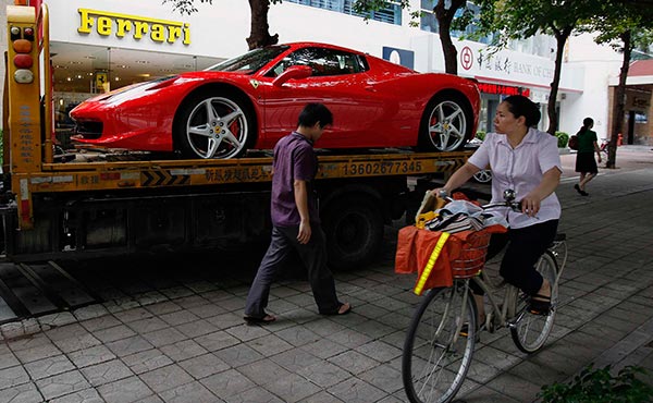 Ferrari planning sales push in China