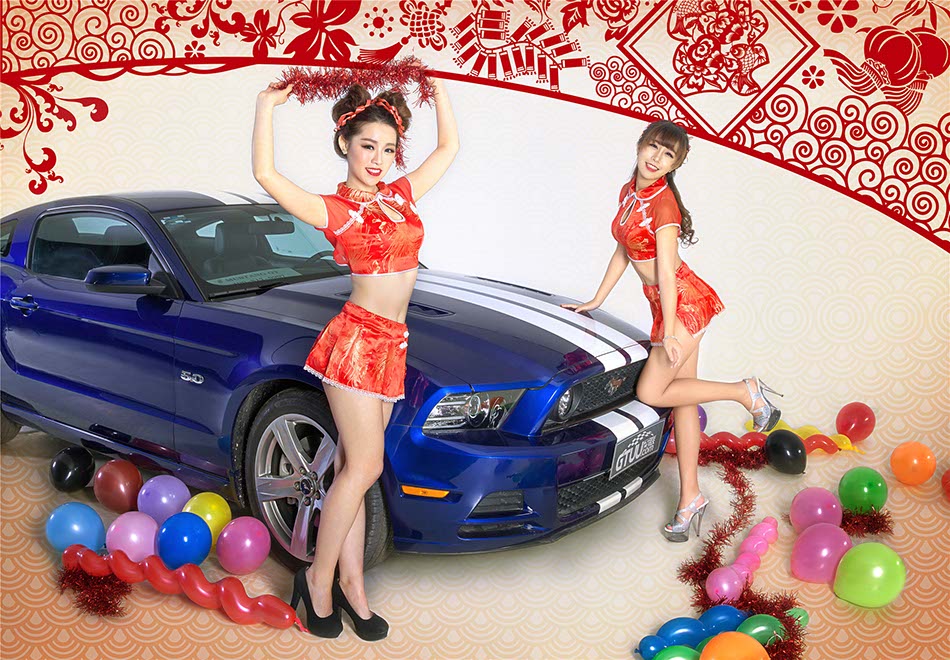 Models celebrates Year of Horse with Mustang GT