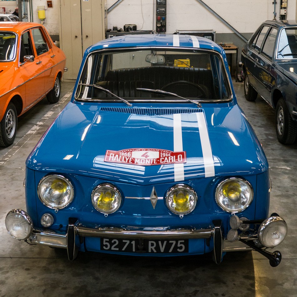 Renault classic cars in Paris workshop
