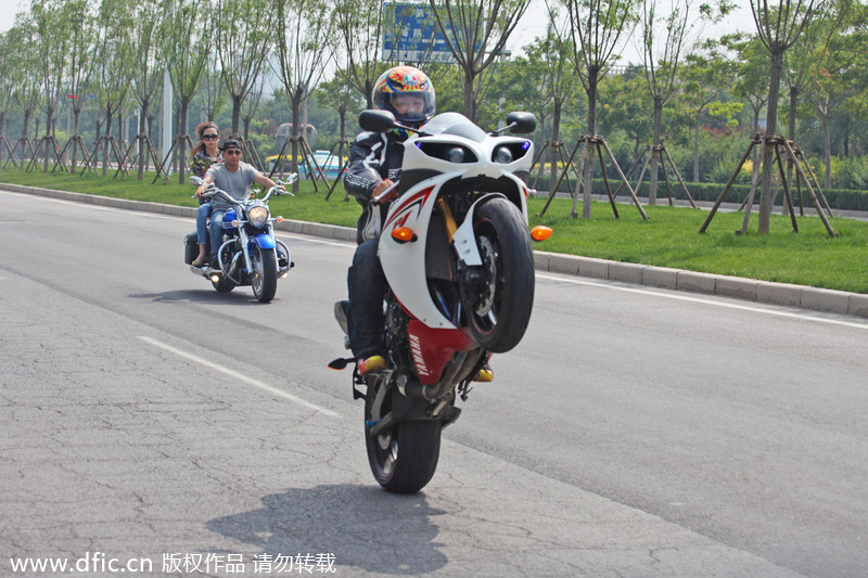 Raw power of superbikes on display in Tianjin