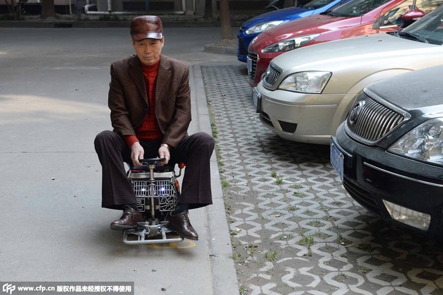 Shanghai native makes tiny car with $240