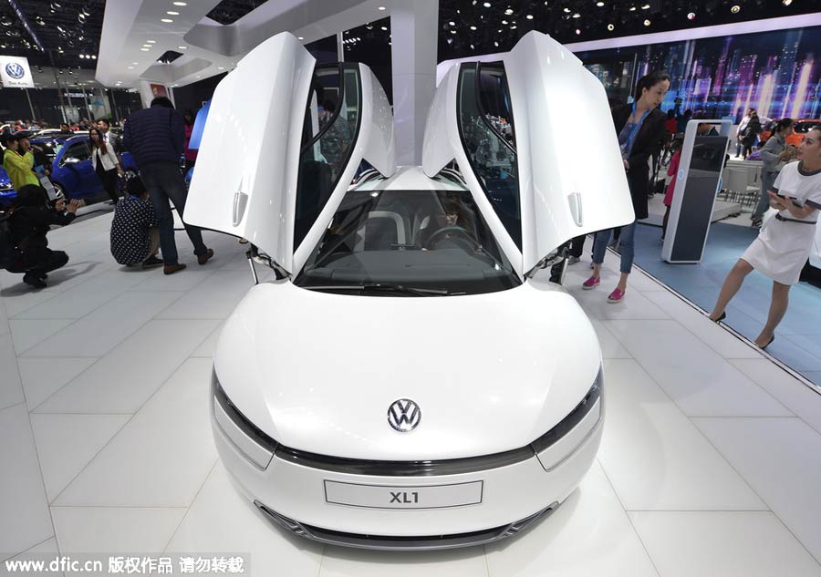 New-energy cars power up Shanghai auto show