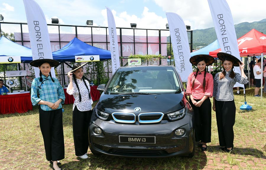 Electric vehicles charge up carnival in HK