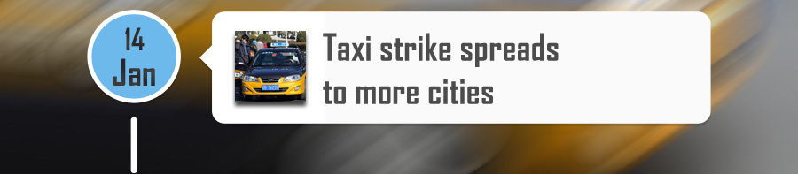 Timeline: Taxi strikes spread to more cities