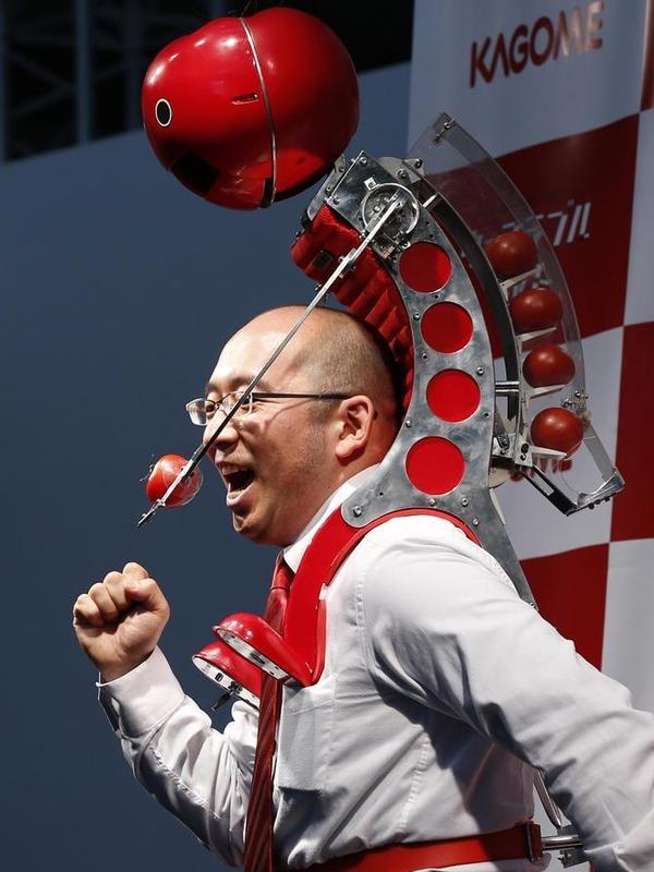 Japanese company developed 'Wearable Tomato'