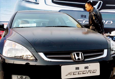 Record recall by Honda Motor's Guangzhou JV
