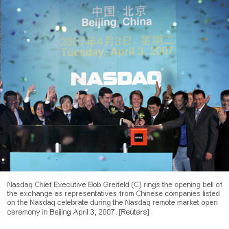 Nasdaq hunting for business in China