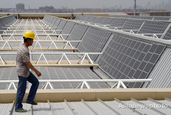 World's largest solar roof to power on