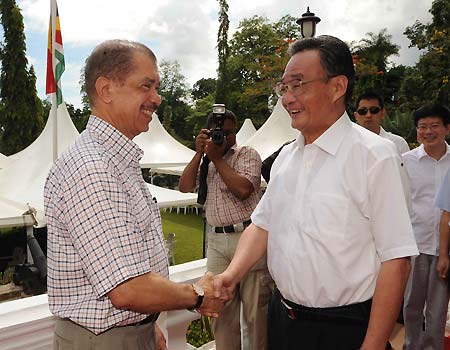 Financial crisis not to affect Sino-Seychelles co-operation
