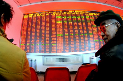 China stock market starts year on high