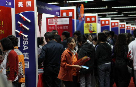 Chinese flock to US for further education