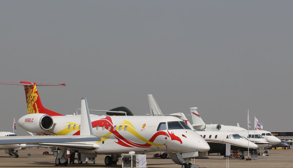 Business aviation show starts in Shanghai