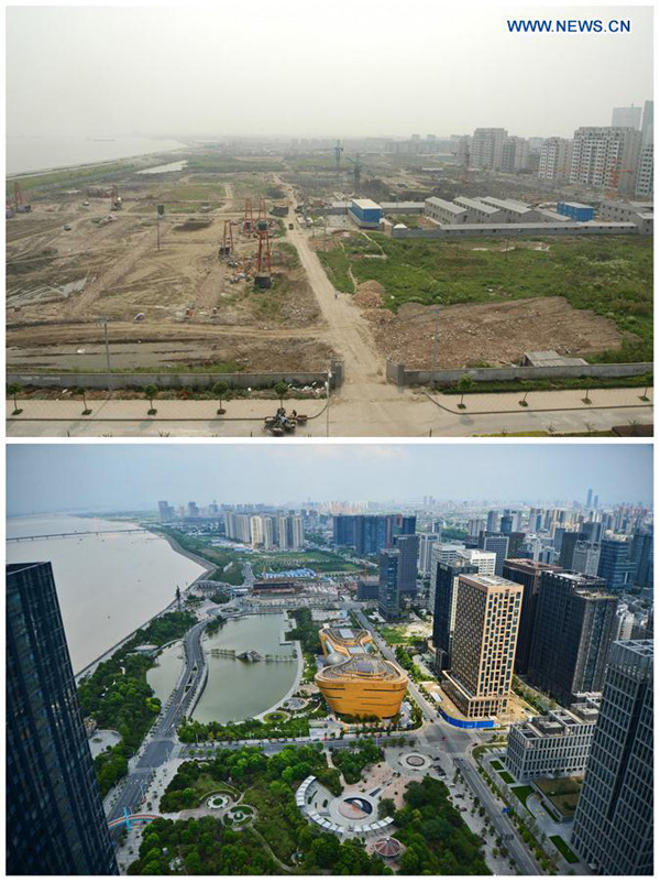 Hangzhou turns into modern city with scenery, improved construction