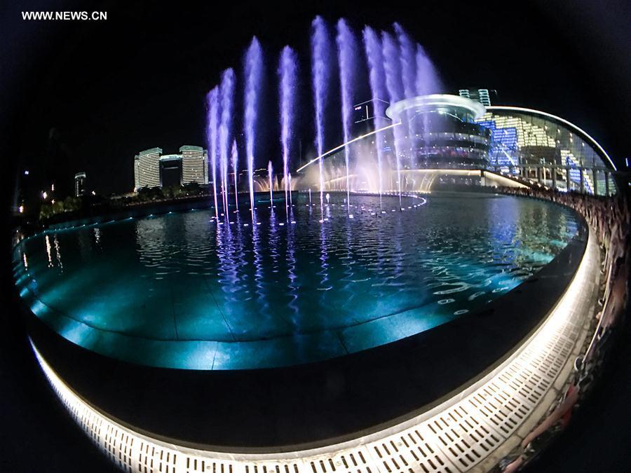 Night view: Hangzhou, host city of G20 Summit