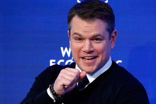 US actor Matt Damon takes to forum stage to build access to clean water