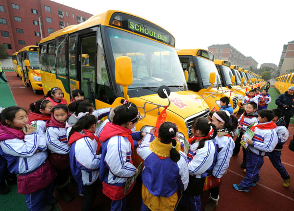 100 new school buses roll out