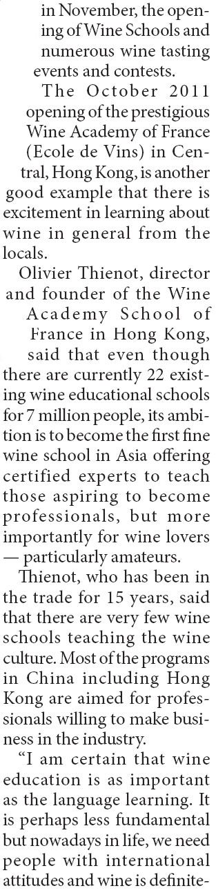 Wine frenzy among the young generation