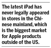 Apple's new iPad receives license