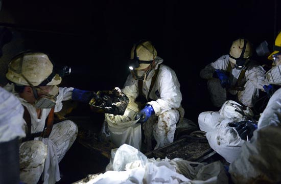 Oil tank cleaning no easy job