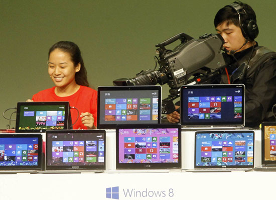 Microsoft launches Windows 8