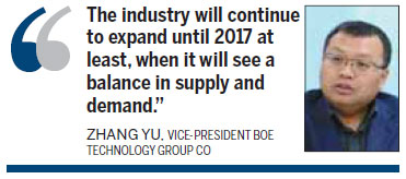 BOE organically screens out the competition in panels