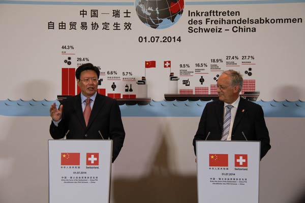 FTA with Switzerland to 'energize trade' ties