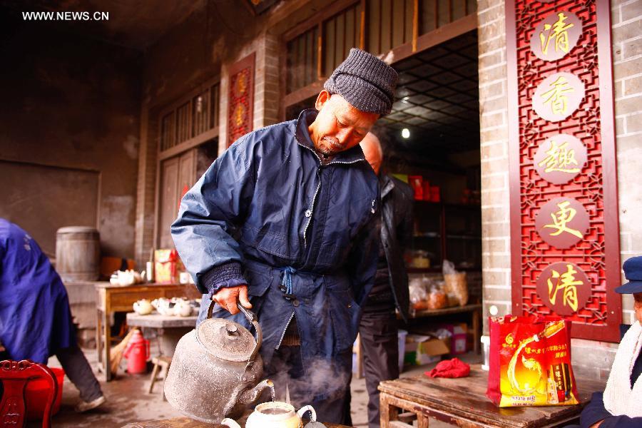 Old fashioned tea house seen in Anhui