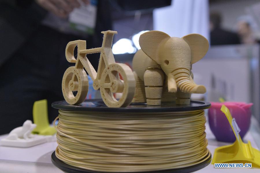 3D printed items seen during 2015 Intl Consumer Electronics Show