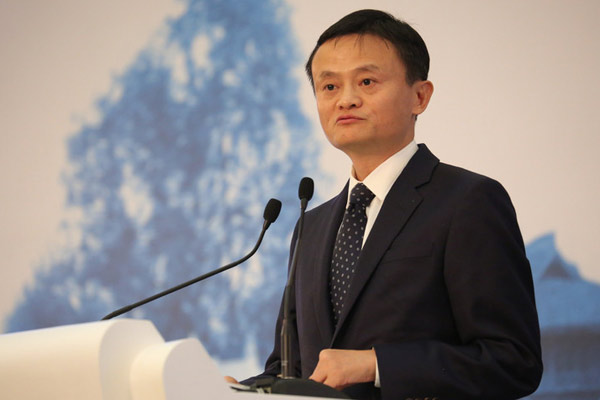Chinese business tycoons in Davos