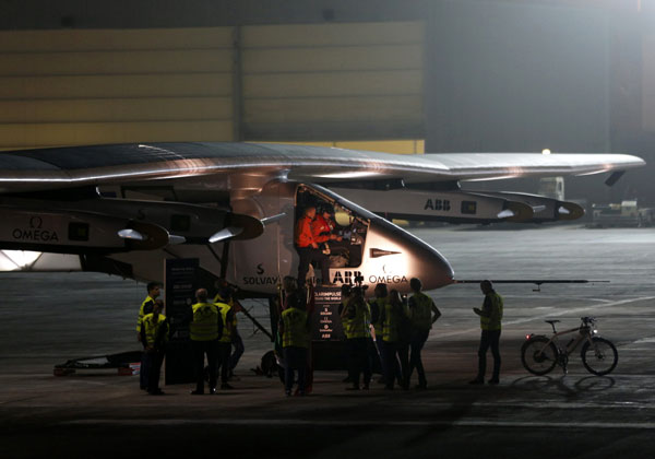 Solar plane's China visit to lift environmental awareness