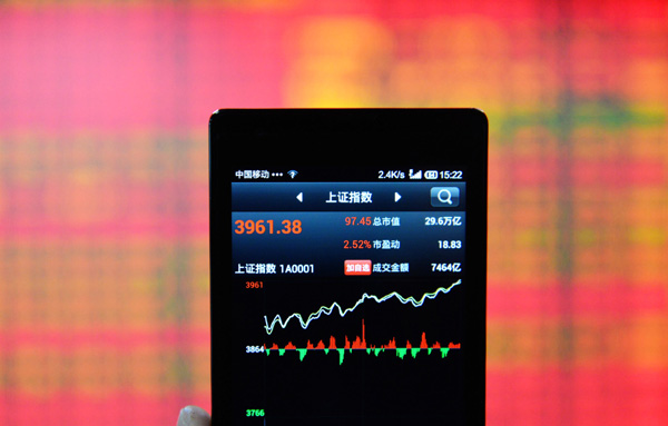 Bull charge sees Shanghai index reach 7-year high