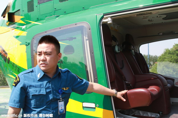 Helicopter-hailing app sees huge response for ride over Beijing