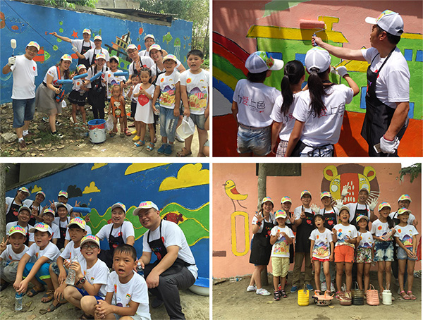 Nippon Paint China cares for left-behind children, painting villages with love and color