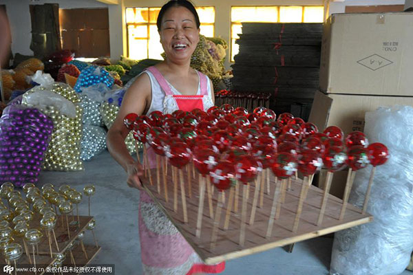 Christmas comes early to Santa's workshop in Yiwu