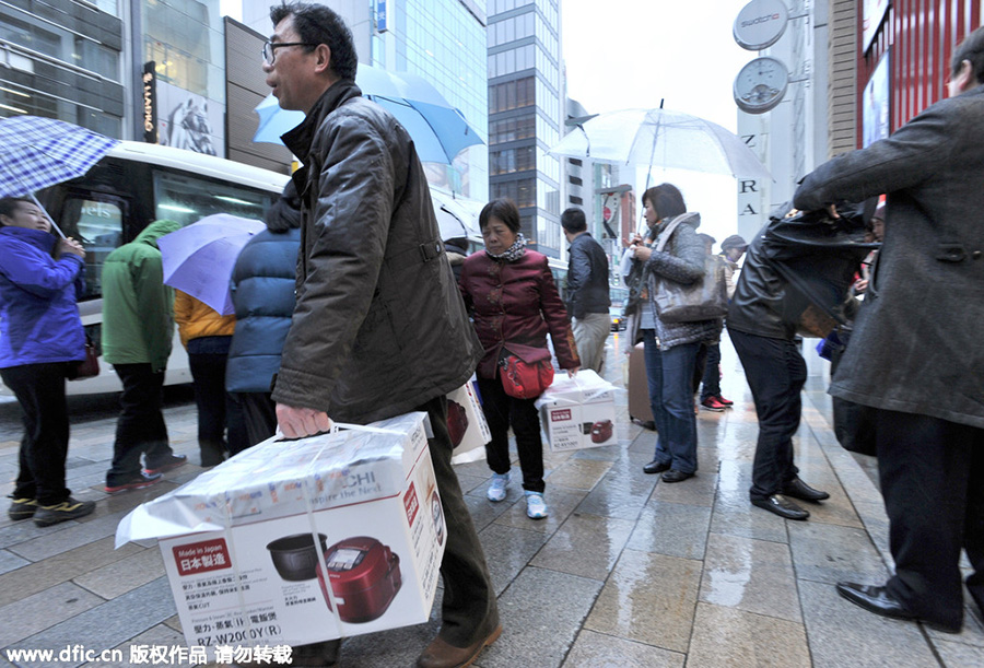 Chinese spending spree drives Japanese economy