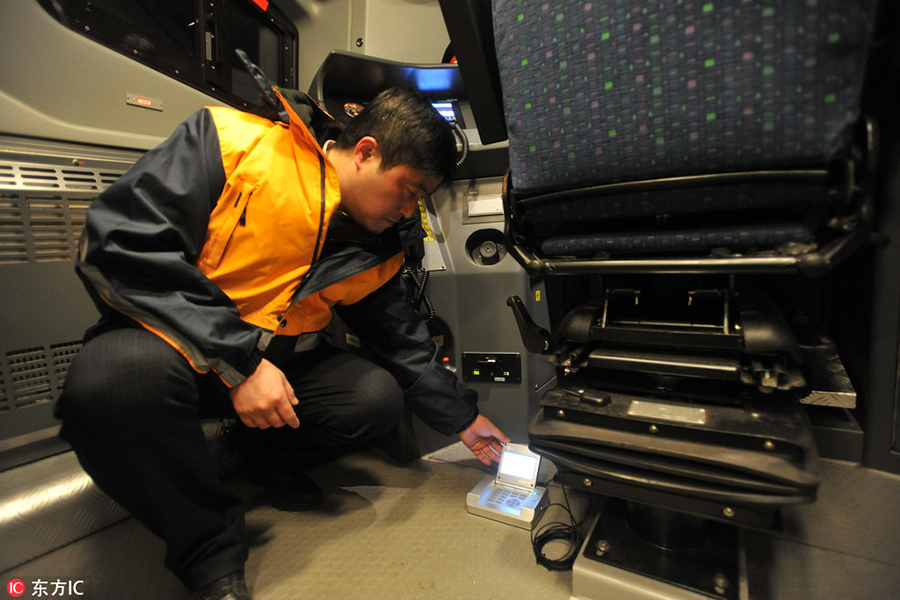 An empty train keeps passengers safe