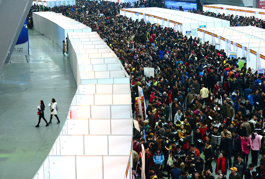Job fairs held across China after Spring Festival