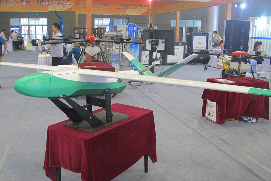 China-developed drones at Silk Road expo in Xi'an