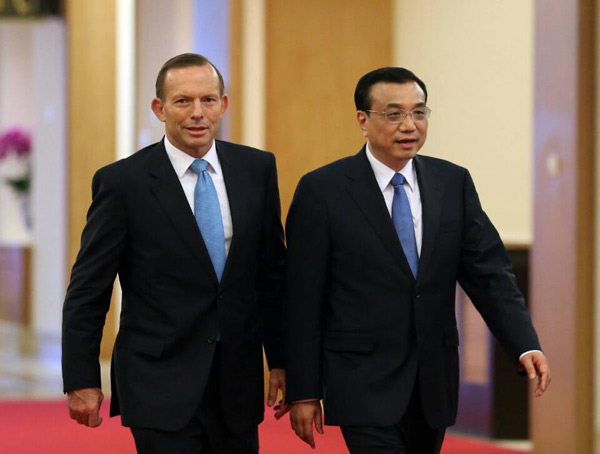 China, Australia should speed up FTA talks: Li