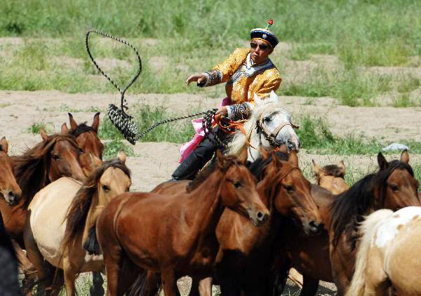 Lassoing competition held in Xinjiang
